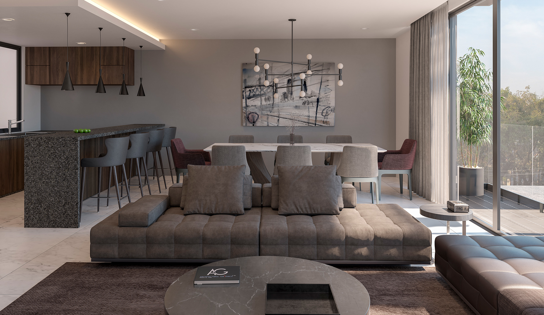 Sala, Comedor y Cocina